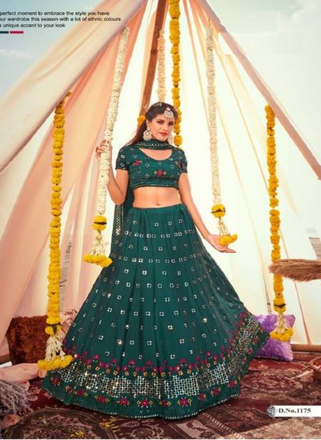 Firozi Colour Shagun Shree Star New Latest Designer Ethnic wear Exclusive Net Lehenga Choli Collection 1175
